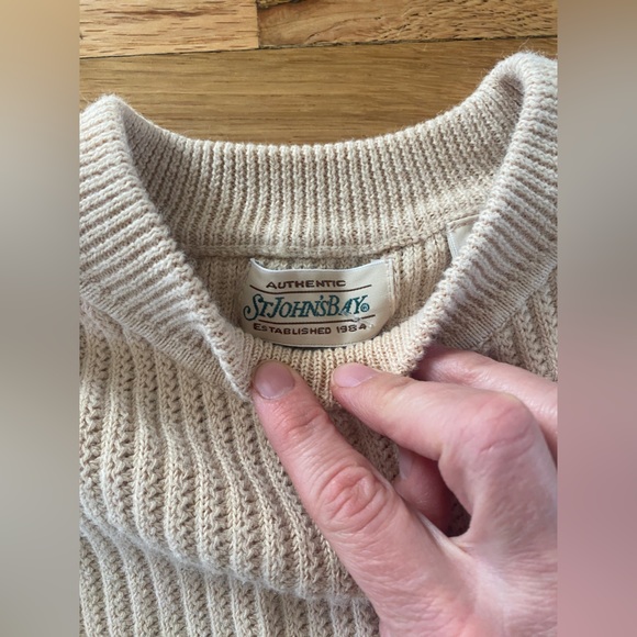 Vintage St. John’s Bay cable knit sweater - Picture 3 of 4